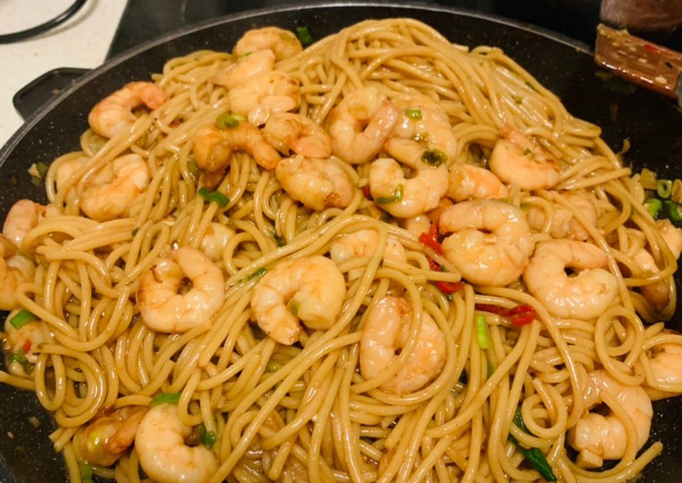 Spaghetti Udang (Resep No. 91)