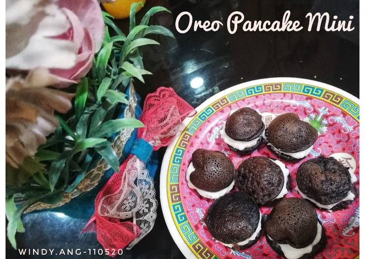 Oreo Pancake Mini (cuma 4 bahan - simple)