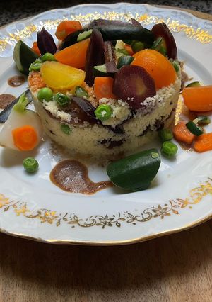 Une photo de Couscous printanier ma cuisine 🧑‍🍳 Algérienne revisitee