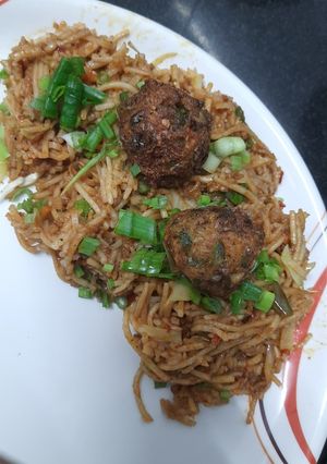 A picture of Triple Schezwan Fried Rice.