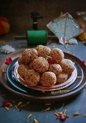 A picture of તલ ના લાડુ.(Til Ladoo Recipe in Gujarati).