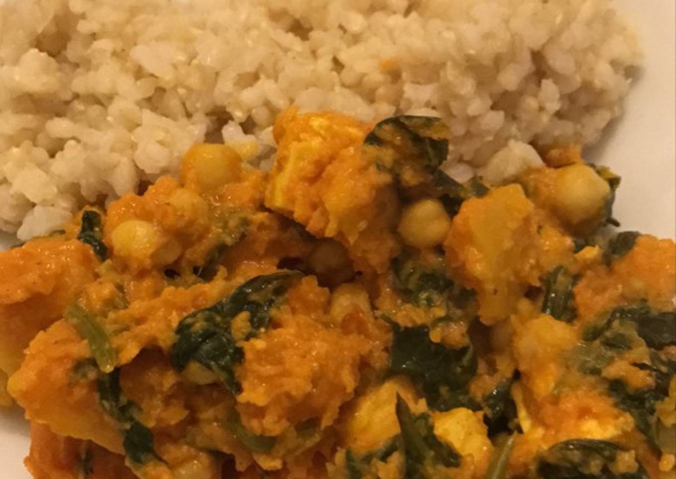 Curry de calabaza y tofu