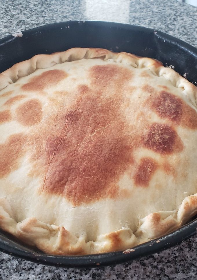 Una foto de Tarta de acelga y soja