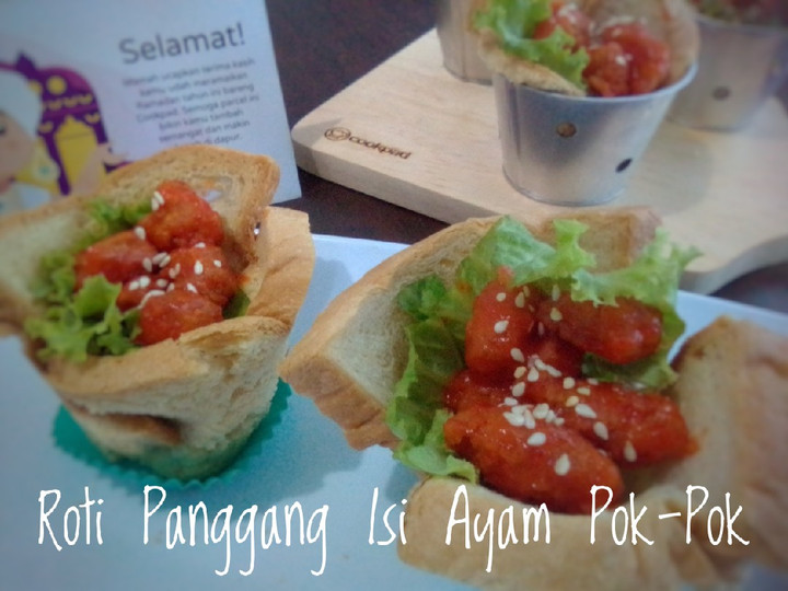 Resep Roti Panggang Isi Ayam Pok-Pok Anti Gagal