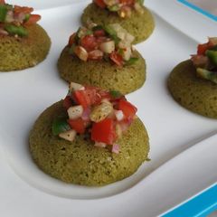 Mint Idli with Salsa A picture of Mint Idli with Salsa.