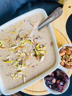 A picture of Talbina(Barley Porridge).
