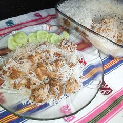 A picture of Chicken Tomato Rice.