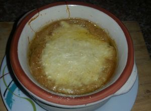 Una foto de Sopa de cebolla