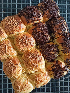 Foto resep Roti Sobek Coklat Keju