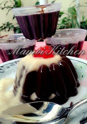 Foto resep Puding coklat vla kaefce