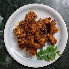 A picture of Chicken Ularthiyathu.