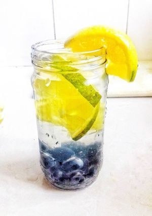 A picture of Blueberry Orange Water.
