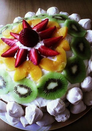 Una foto de Torta frutal apta para celíacos