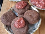 Sablés au chocolat et sa confiture aux fraises 🍓