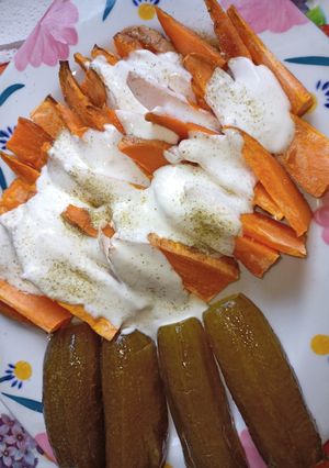 Tepsiben sült édesburgonya Kis✨ módra (vegetáriánus) recept fotója