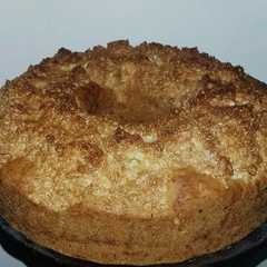 Una foto de Budín de coco y Café con Superficie crocante