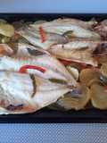 254. Lubina y dorada al horno