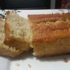 A picture of Banana Oatmeal Bread with Pancake Mix.