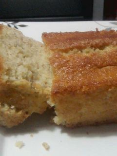 A picture of Banana Oatmeal Bread with Pancake Mix.