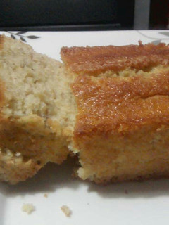 A picture of Banana Oatmeal Bread with Pancake Mix.