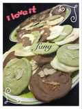 Vanilla, Green Tea, Chocolate Almond Crispy