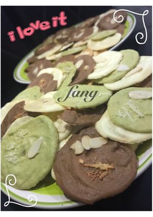 Foto resep Vanilla, Green Tea, Chocolate Almond Crispy