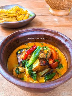 Foto resep Mangut Iwak Pe / Sayur Santan Pedas Ikan Pari Asap