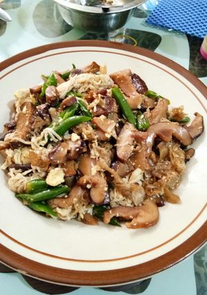 Foto resep Enoki tumis shiitake vegetarian