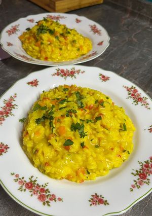 Una foto de Risotto de verduras