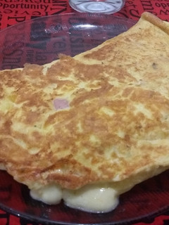 Una foto de Omelette de Jamón y Queso