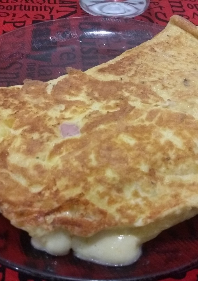 Una foto de Omelette de Jamón y Queso