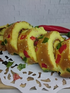 Foto resep 62. Bolu Gulung Abon Mayonaise