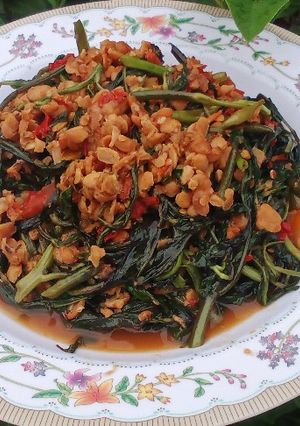Foto resep Kangkung Sambel tempe
