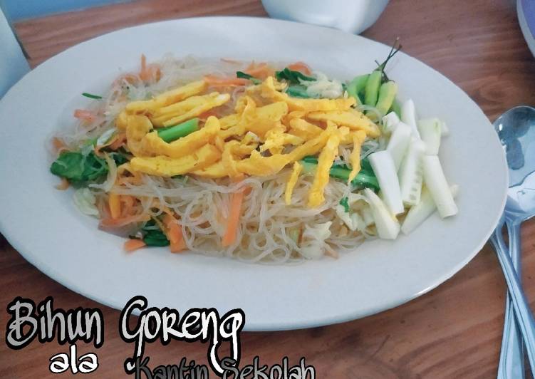 Bihun Goreng ala Kantin Sekolah