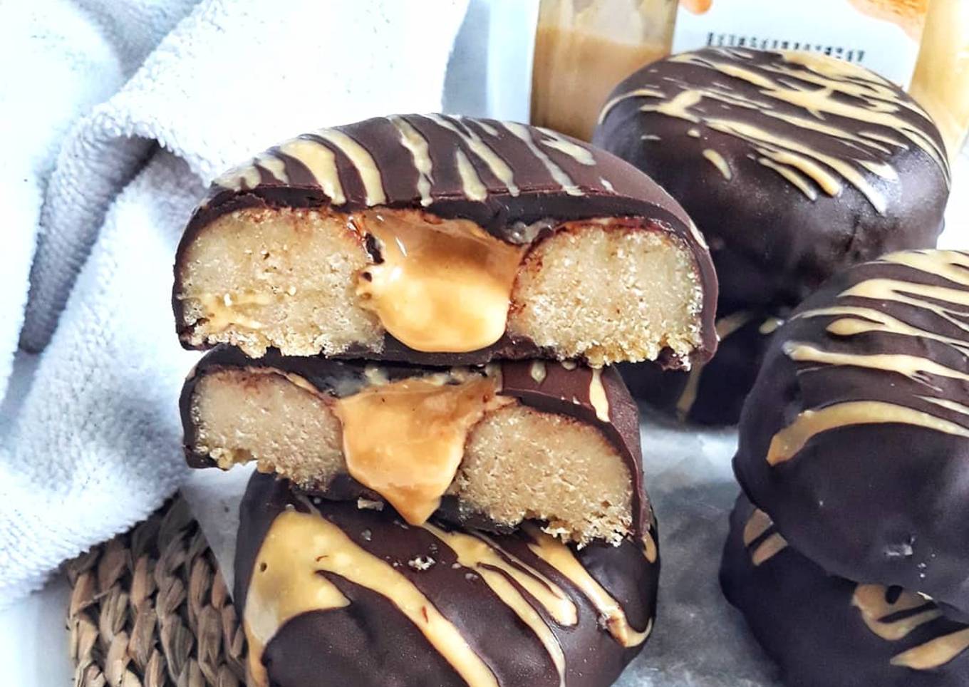 🍩DONUTS BOMBA RELLENOS DE CREMA DE CACAHUETE🍩