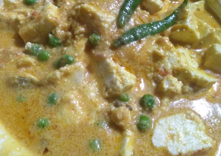 Easiest Way to Make Recipe of Yellow paneer curry