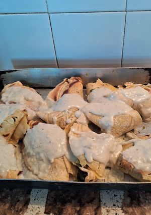 Una foto de Crepas de acelga