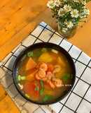 Canh Đu Đủ Hườm Nấu Tôm Đất