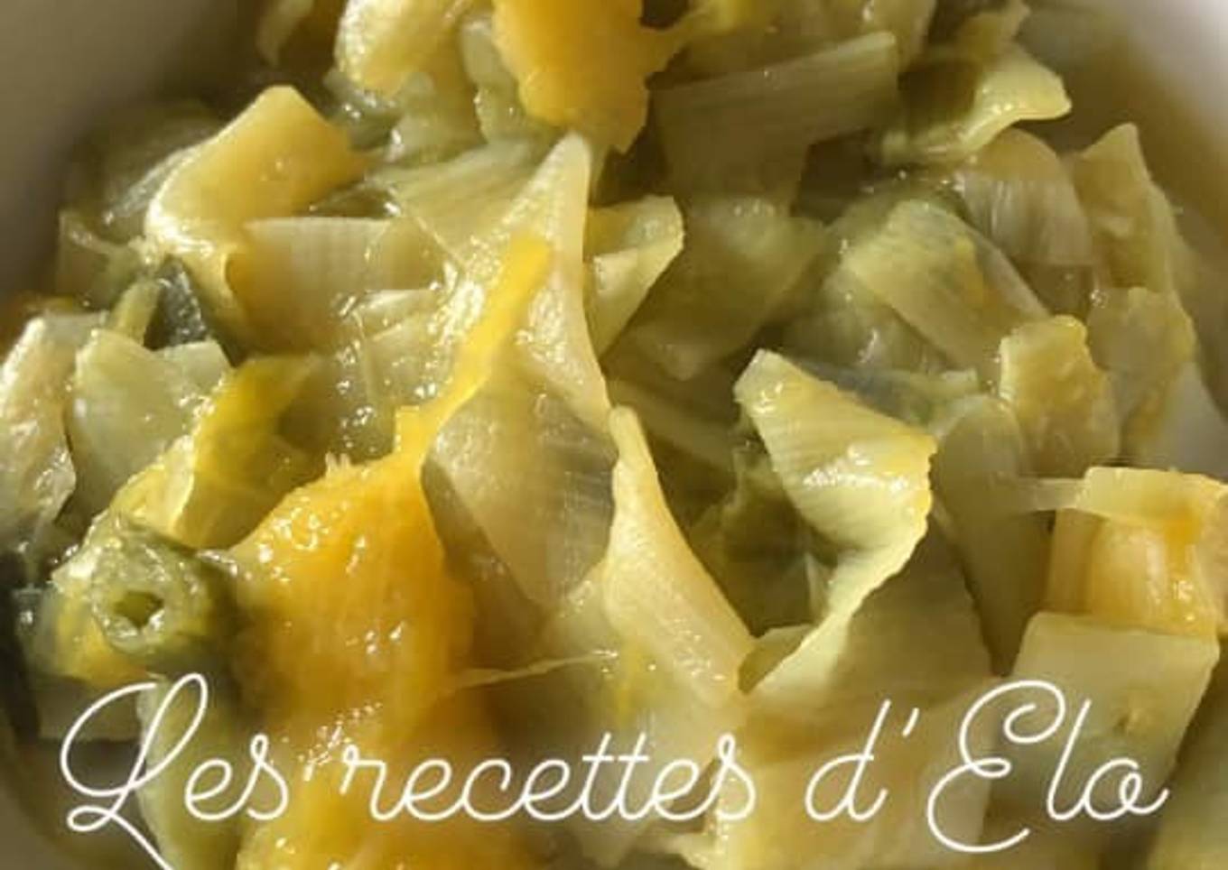Fondue de poireaux à la mangue au Thermomix