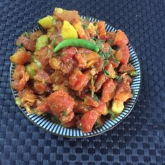 A picture of Carrot potato dry sabji.