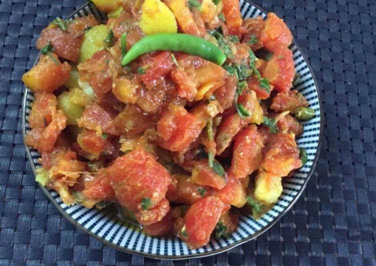 Step-by-Step Guide to Prepare Speedy Carrot potato dry sabji