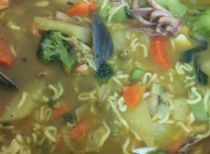 Una foto de Sopa de marisco