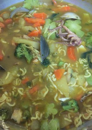 Una foto de Sopa de marisco