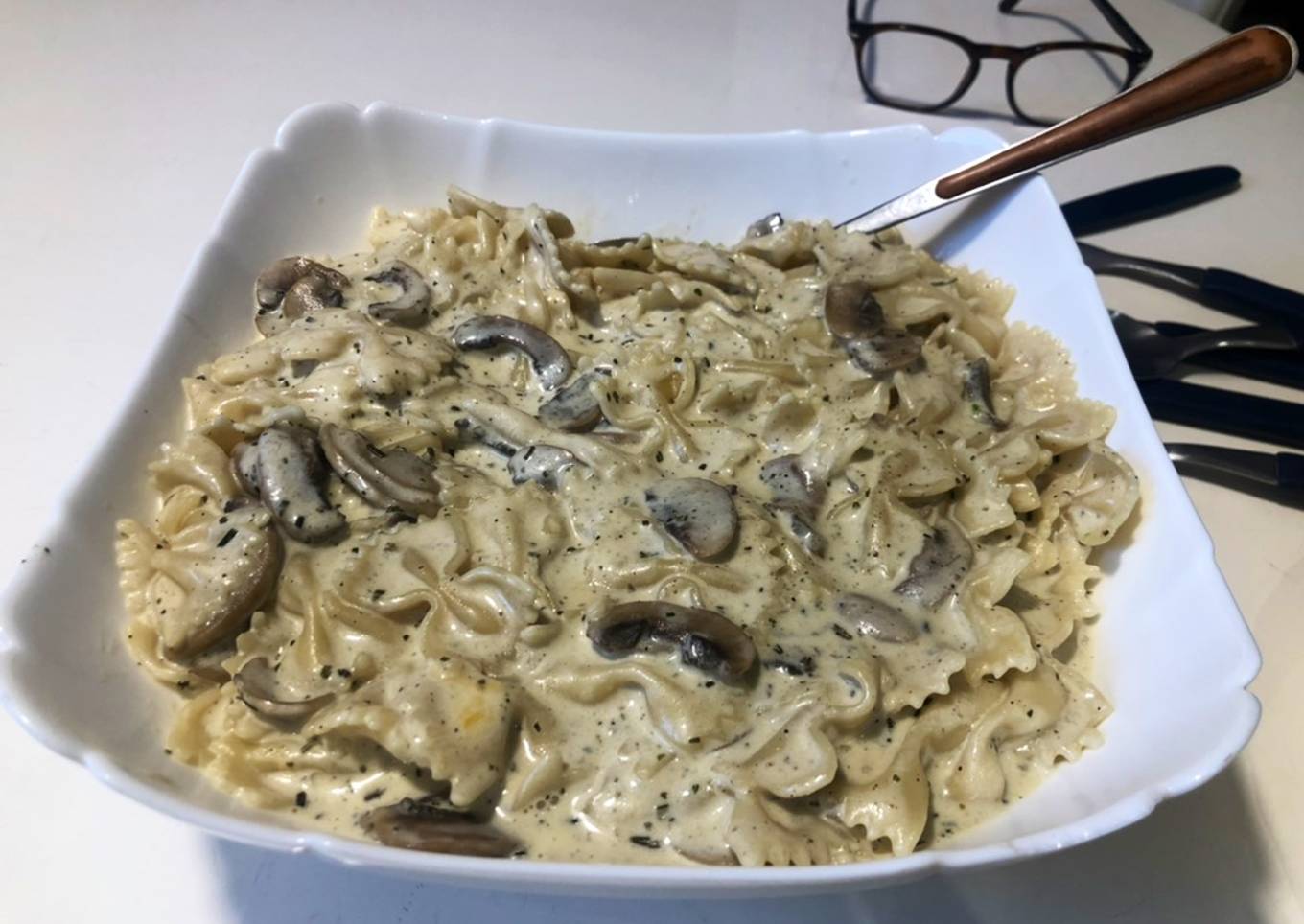 Mushroom Farfalle