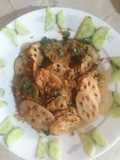 Khatey bhaey(lotus roots)