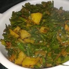 Sangri Beans Aloo Ki Sabji A picture of Sangri Beans Aloo Ki Sabji.