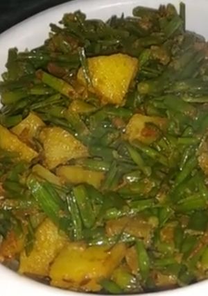 A picture of Sangri Beans Aloo Ki Sabji.