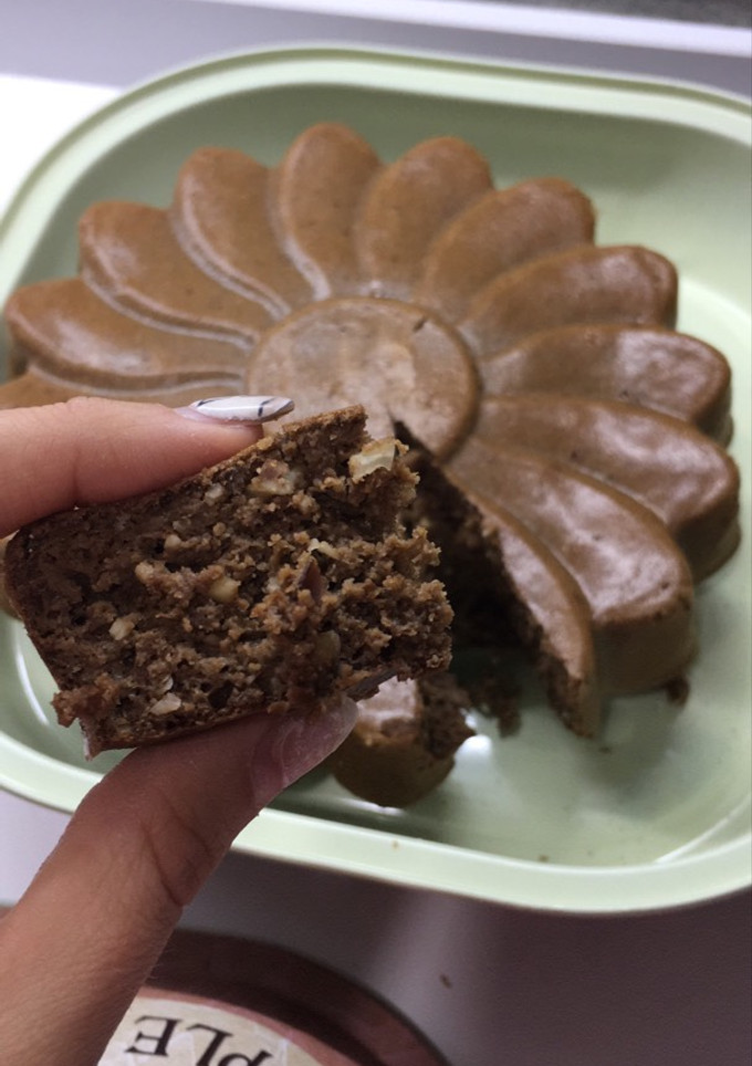 Una foto de Bizcocho con avena sabor brownie light para dieta