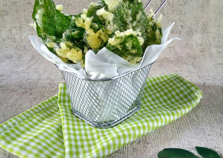 Resep Tempura Bayam Jadi, Bikin Ngiler