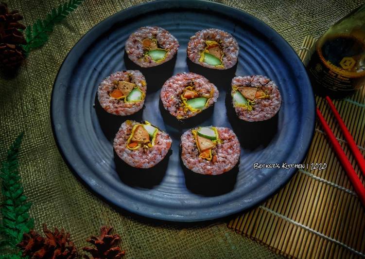 Langkah Mudah untuk Menyiapkan 203. Redrice Sushi Homemade by.Becksz&#39;s Kitchen yang Bikin Ngiler